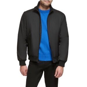 CALVIN KLEIN Midweight Black Stand Collar Pockets‎ Jacket XXL New With Tags